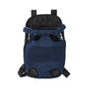 Sac à dos respirant bleu marine pour animaux de compagnie (chiens et chats).