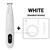 Trimmer estándar blanca para pelo de mascota con luz LED y UV
