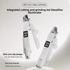 A white pet nail clippers and grinder set with LED illuminator shown against a light background.