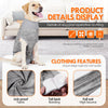 Gray dog post-operative clothing featuring lick-proof fabric, tail back bonding, and full suit high bounce.