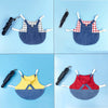 Denim-Hasen-Verkleidung für kleine Haustiere mit Weste und Ohren