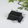 Black reptile and small animal hide box with dimensions 8cm by 4cm and a length of 10.1cm