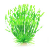 A vibrant green artificial aquatic plant arrangement used for fish tanks.
