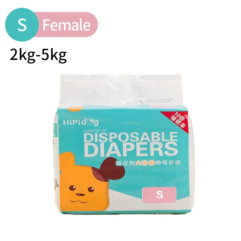 Verbrauchsstiftdiaper für Hunde, weibliche Größe S