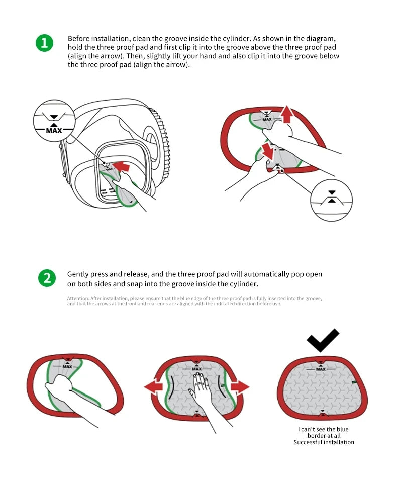Diagram showing the installation process of a replacement litter mat for a PETKIT Smart Cat Toilet.