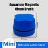 Outil brosse magnétique bleu pour nettoyer les aquariums et les poissons