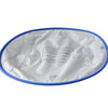 White waterproof replacement liner for a litter box with max and min indicators
