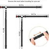 Adjustable and high elastic bungee dog bungee featuring a 21.3-inch length and 28.7-inch total height.
