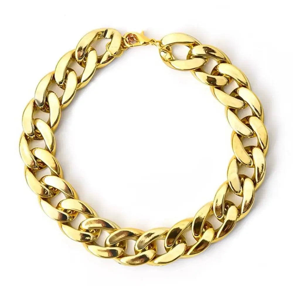 Goldfarbener, verstellbarer Kettenhalskette als Halsband für Hunde und Katzen.