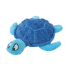 A blue interactive sea turtle plush toy with a soft, textured shell and face.