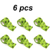 Six packs of bright lime green pet puppies anti-dirt leggings for walking dogs