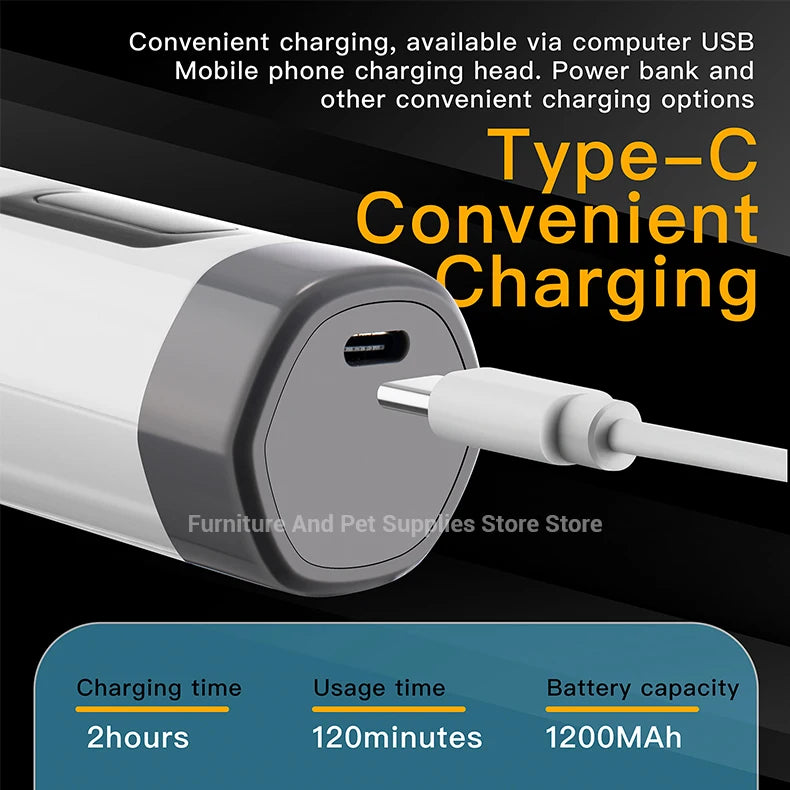A Type-C convenient charging device for mobile phones and other gadgets shown with specifications.