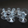 Ten clear silicone suction cup air tube holders for aquarium equipment