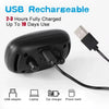 Black USB rechargeable device shown with a cable, suitable for laptop, car charging, or power bank.