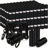 Une grande quantité de sacs pour excréments d'animaux noirs et de sacs jetables de différentes tailles.