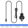 Black adjustable USB aquarium heater with a cord and a 10W power rating