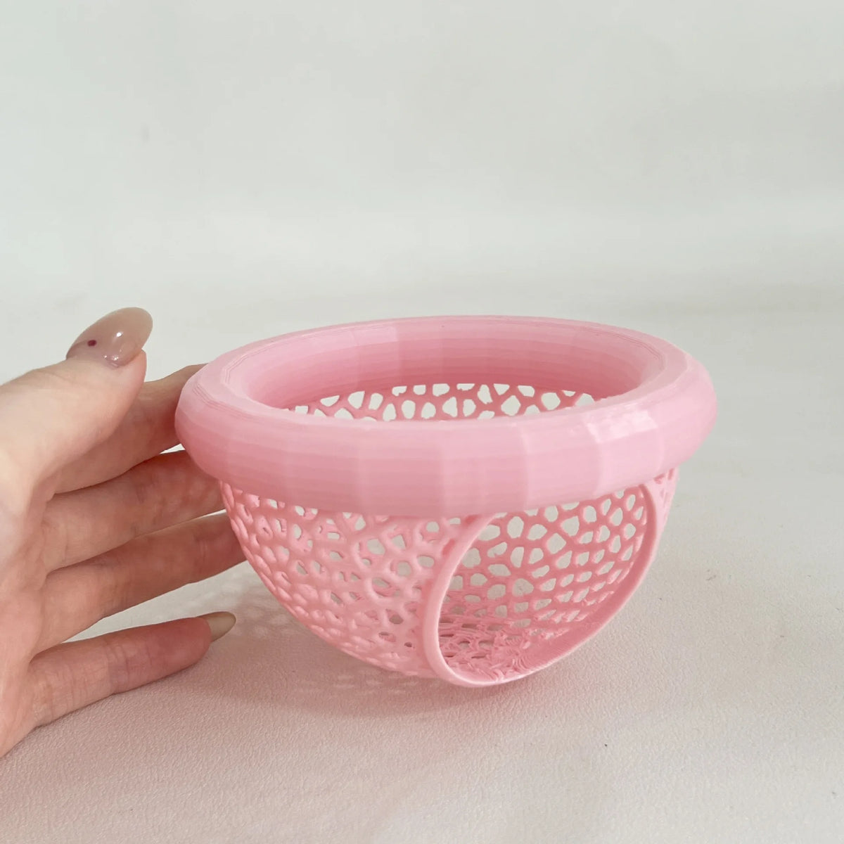 Pink acrylic hammock for betta and shrimp aquarium decor