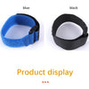 Collar suave para pollo mascota azul y negro.