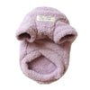 Suéter de invierno para perro de peluche rosa claro para perros pequeños a medianos con una etiqueta que dice HELLO BABY