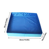 Blue foldable pet wading pool with anti-slip base, measuring 50cm by 19.69in.