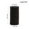 Éponge pré-filtre cylindrique noire pour aquarium, 8 cm de long et 4 cm de diamètre.