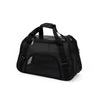 Black breathable mesh pet carrier bag designed for cats and small dogs