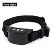 A black rechargeable anti-bark training collar for dogs shown against a white background.