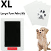 Large paw print kit for pets shown with a white box and several blank cards.