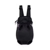 Black breathable mesh pet carrier backpack with straps