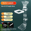 Transparent acrylic fish food dispenser with a cylinder hanging angle and suction cup fixation
