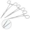 Stainless steel pet ear hair tweezers with a curved tip shown against a white background.