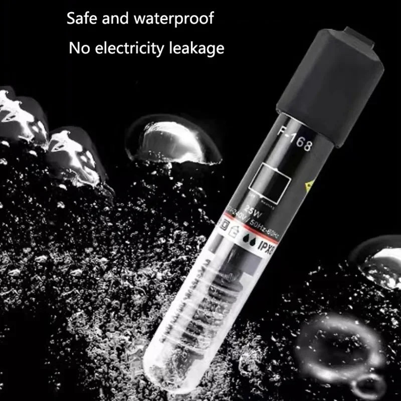 Récif automatique de chauffage d'eau noir avec un corps en verre transparent
