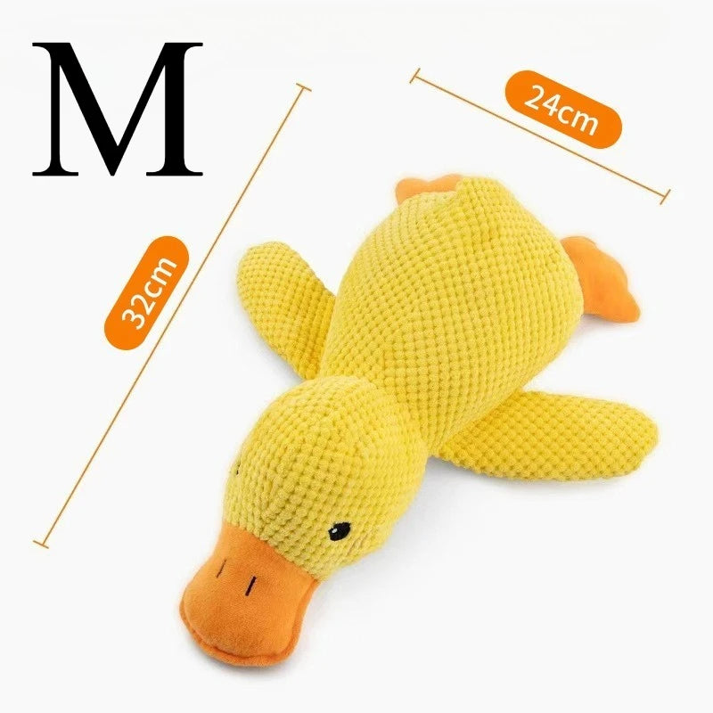 Plush Duck Dog Chew Toy for Small to Large Dogs