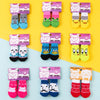 Assortment of cute pet dog and cat shoes in various colors and patterns for pets