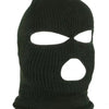Black knitted dog head and warm mask accessory for dogs