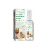 A bottle of Pet Hair Regrowth Spray is shown next to its packaging box.