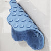 Cepillo para aseo de gato de TPE azul claro natural con múltiples almohadillas y cerdas