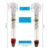 Vertikaler schwimmender Aquariumthermometer mit grüner Zone für die optimale Fischtemperatur und Suspension-Design
