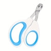 Stainless steel nail clippers for dog and cat with blue handles