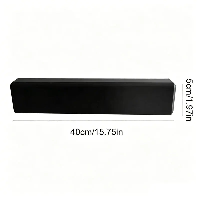 Black EVA foam dog car window chin rest cushion measuring 40cm long and 5cm high