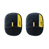 A pair of black electrostatic gloves designed for pet hair removal on cats and dogs.