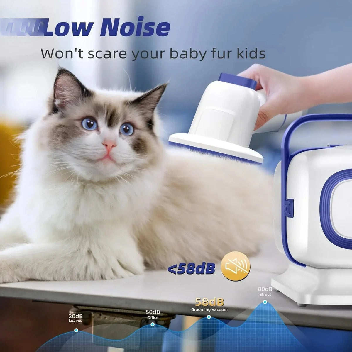 Powerful Pet Grooming Vacuum Cleaner