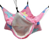 Pink and blue fleece double layer hammock bed for hamsters