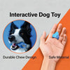 A hand holds a blue silicone pet toothbrush for dog and cat, next to an image of a dog.