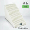 White pet safety climbing stairs for dogs shown in a side view with dimensions 72x41x45cm