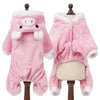 Veste à capuche en polaire rose pour chiens de petite et moyenne taille, présentée sur un mannequin.