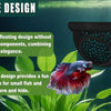 A floating aquarium hammock featuring an openwork design for betta and shrimp to explore and hide.