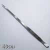 A long, slender stainless steel aquarium plant tweezers tool.