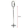 Pala para alimentar loros de acero inoxidable con lazo colgante y 21 cm de largo