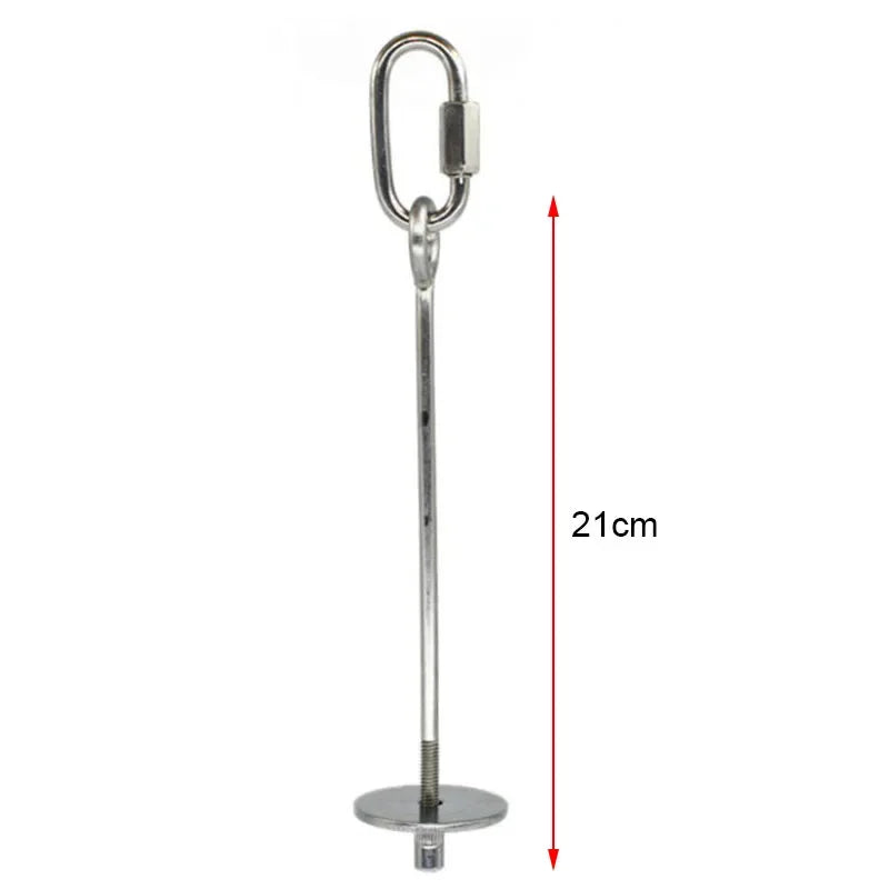 Pala para alimentar loros de acero inoxidable con lazo colgante y 21 cm de largo